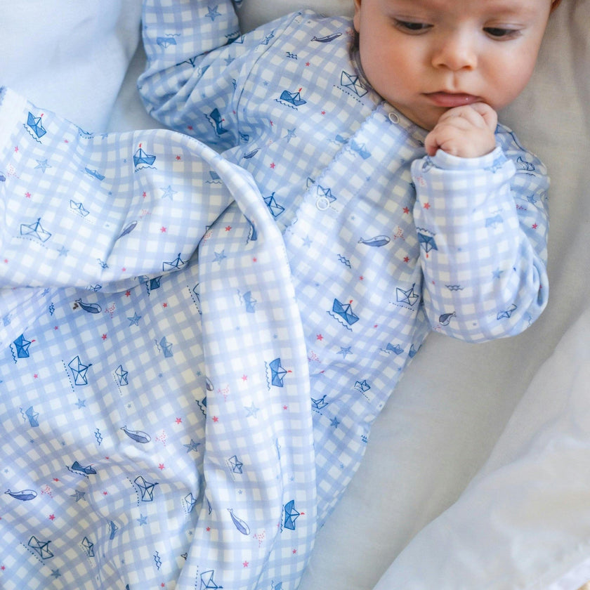 Sailors Pima Cotton Baby Blanket