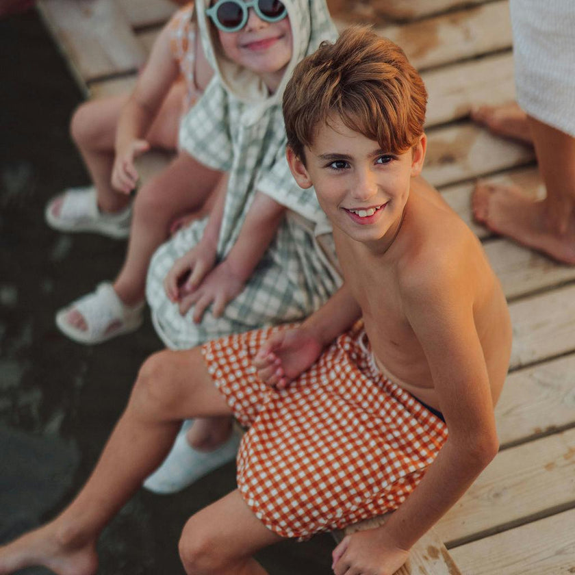 Swim Trunks | UPF + Recycled - Sienna Gingham