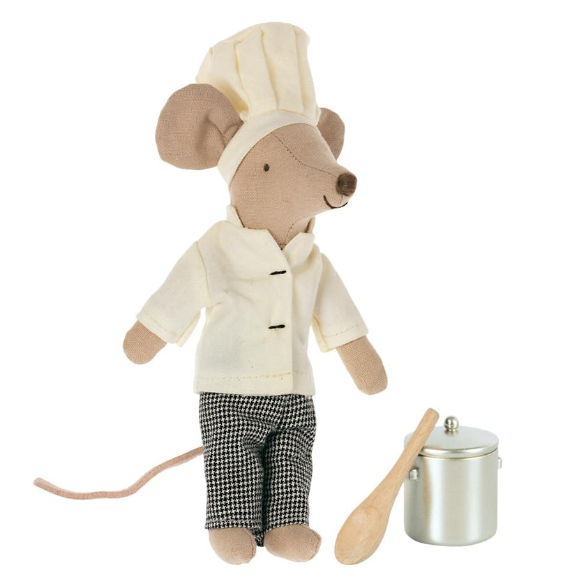 Chef mouse w. soup pot and spoon