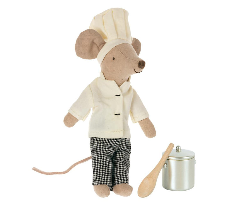 Chef mouse w. soup pot and spoon