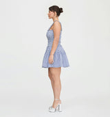 The Azalea Mini Nap Dress - Navy Gingham