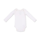 Solid Snow White - Lap Shoulder Bodysuit