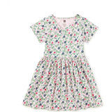 Short Sleeve Wrap Neck Dress, Pink