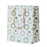 Holiday Evergreen Wreath Gift Bag Set of 3