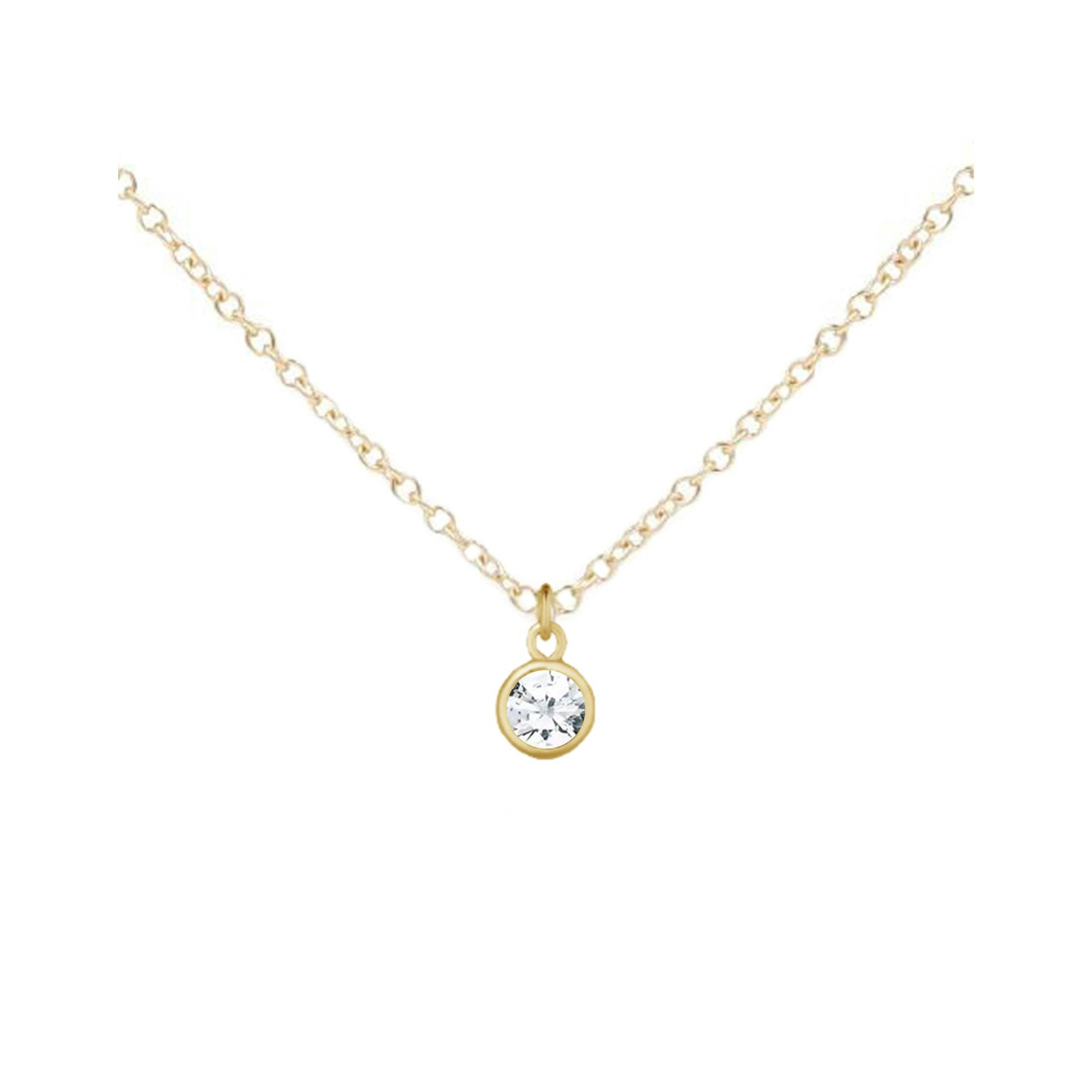 April Birthstone Necklace