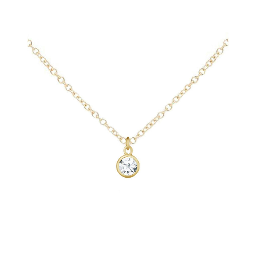 April Birthstone Necklace