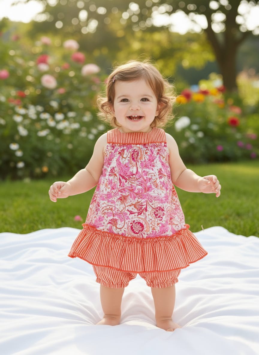 Yana Swing Dress Orange