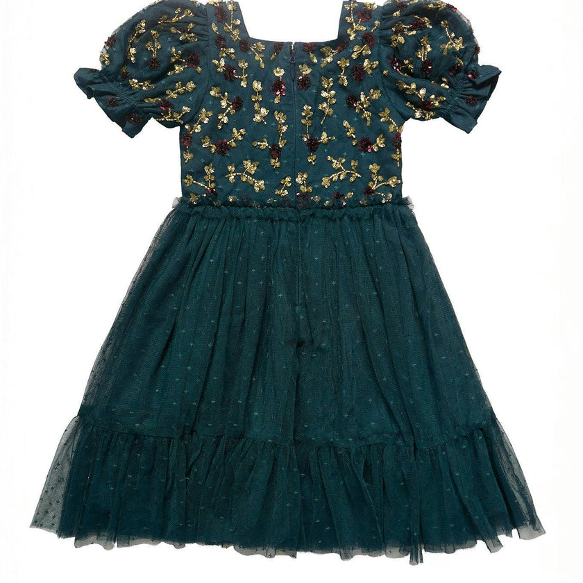 Mini Adara Dress in Green
