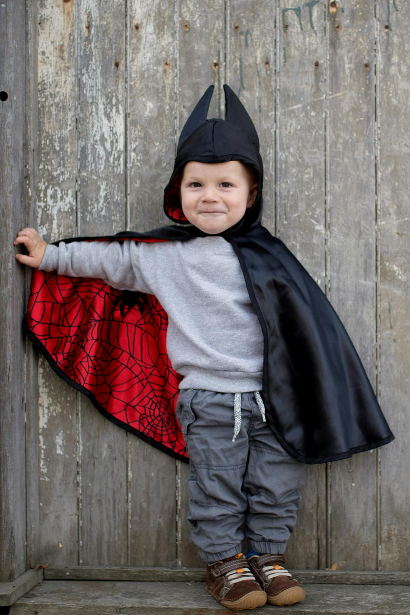 Baby Spider/Bat Cape Reversible Cape