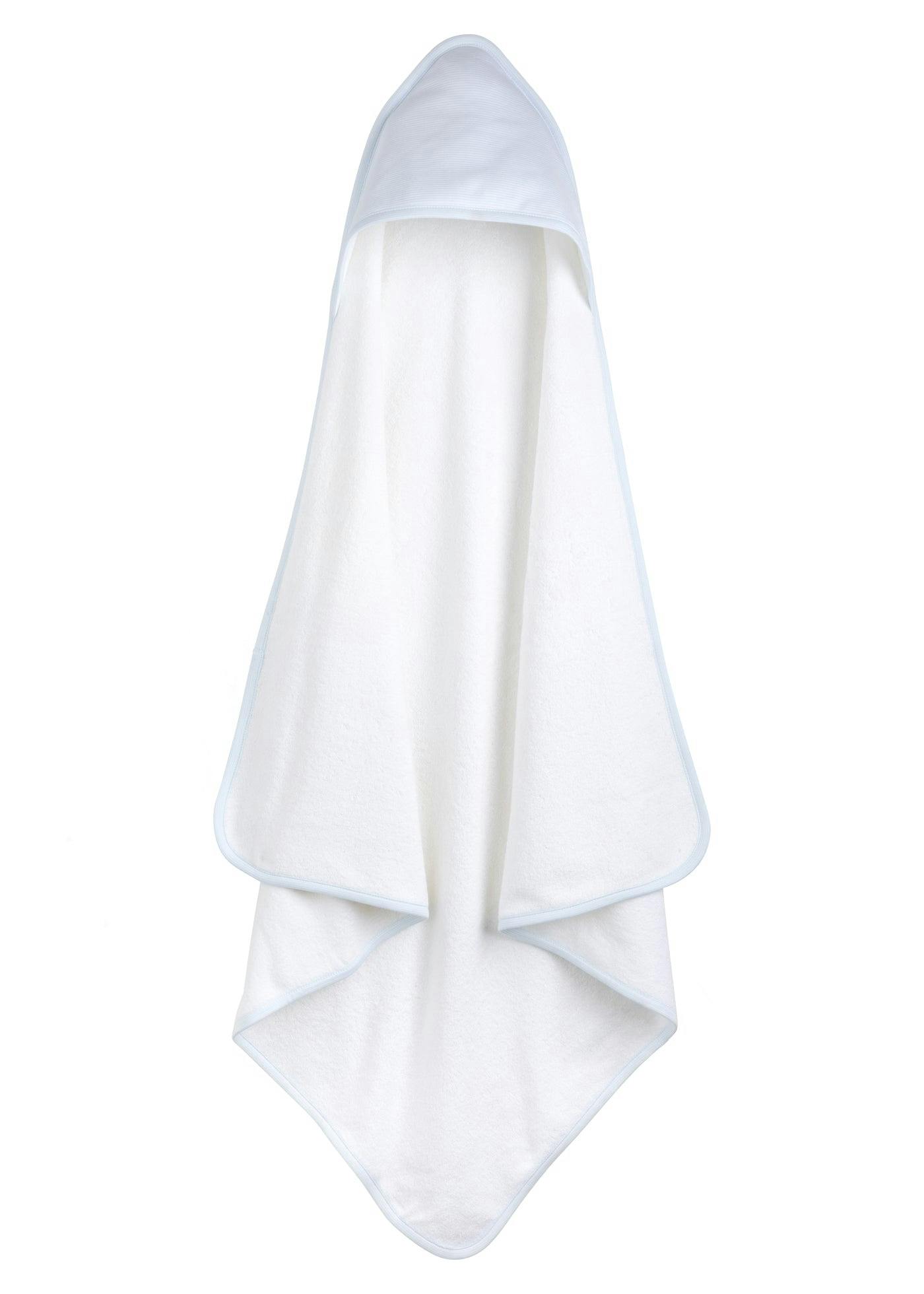 Hooded Towel - Blue Stripe