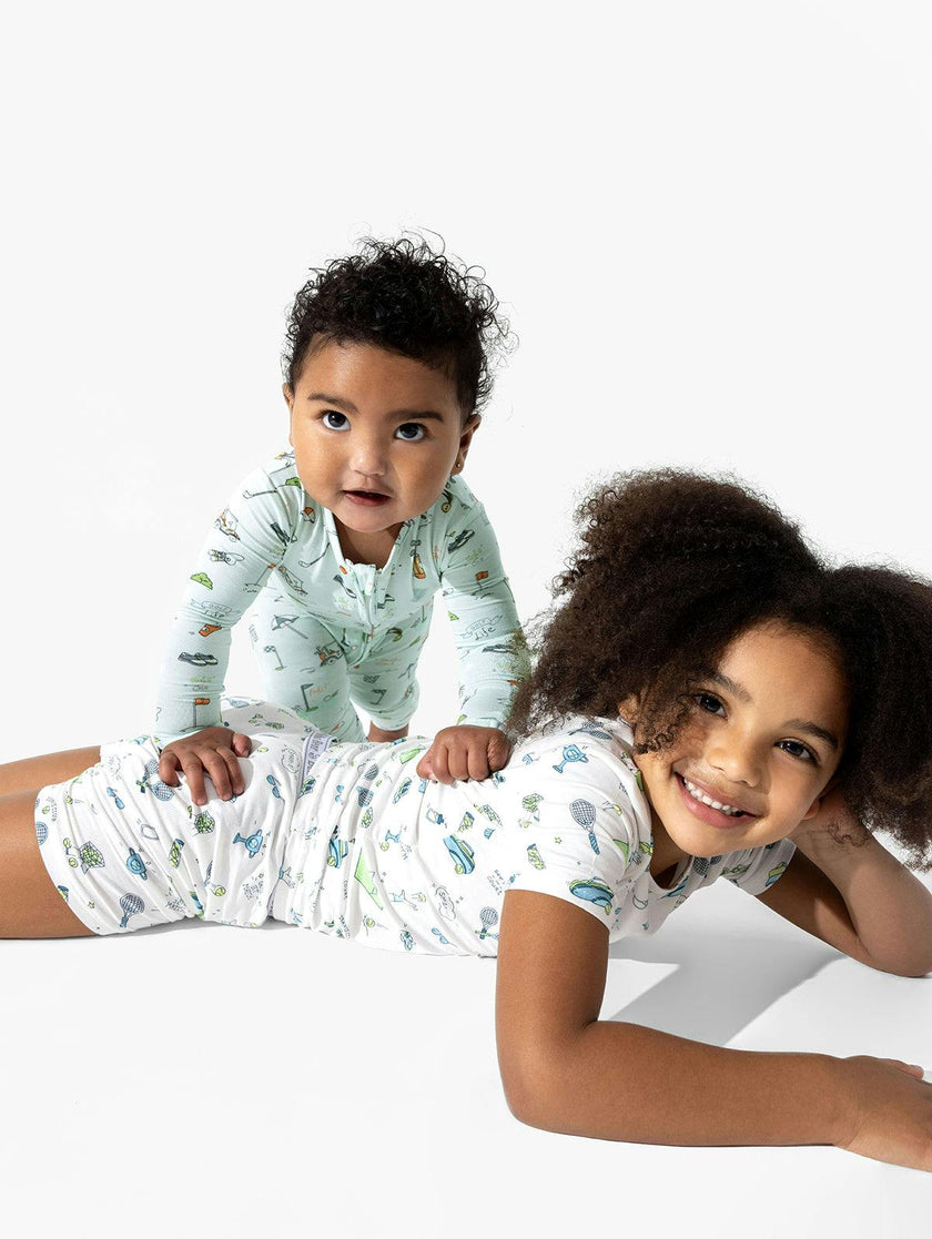 Tennis Bamboo Kids Pajama Short Set