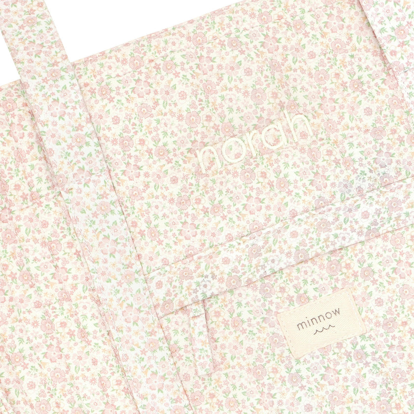 antique floral everyday tote
