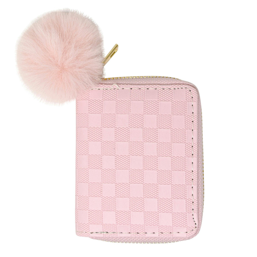 Checker Canvas Full Zip 2-Fold Wallet