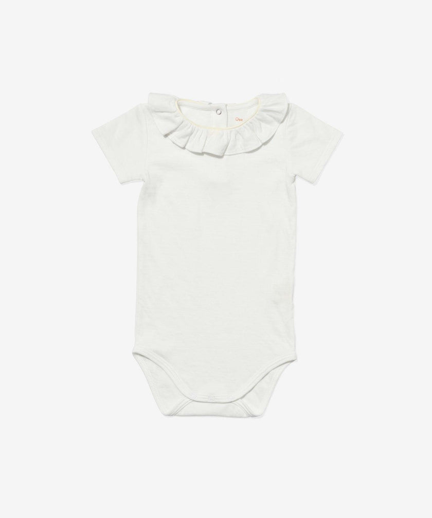 Belle Ruffle One-piece, Vanilla Piping