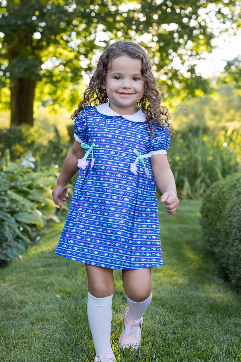 Floral Dress with Flower Ties