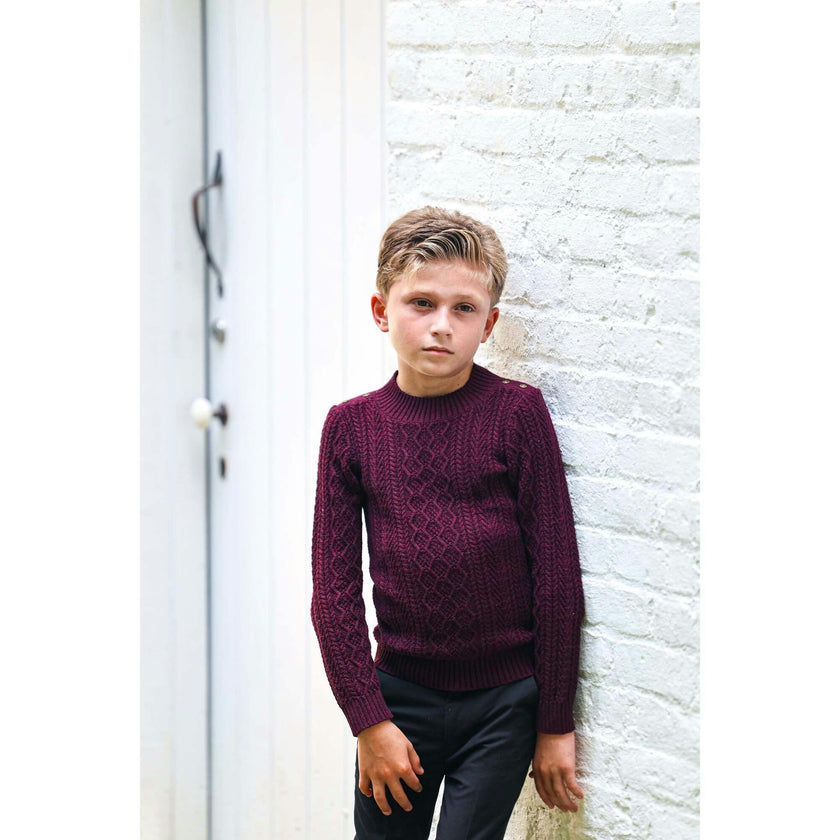 Marled Multi Knit Crew Fit Sweater