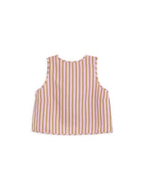 women's linen top  - blush stripes