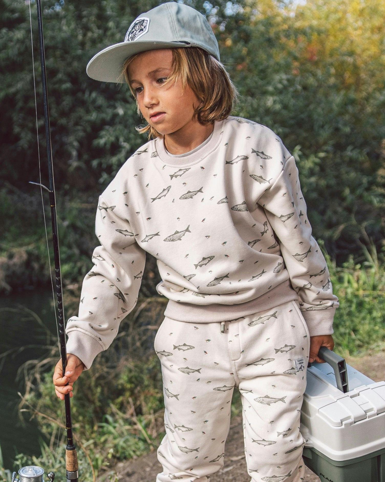 Ryder Fishing Sweatshirt - Oatmeal French Terry