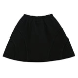 Black Skirt with Drawstring Waist
