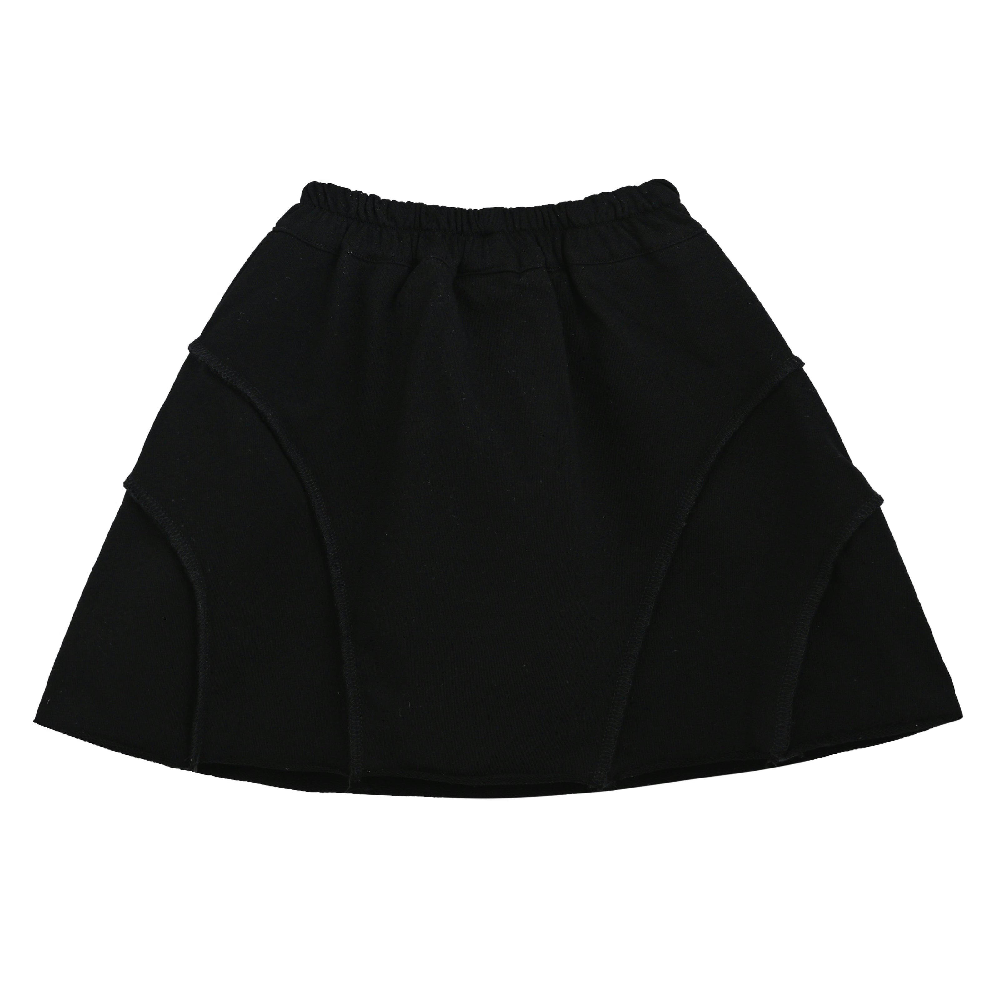 Black Skirt with Drawstring Waist