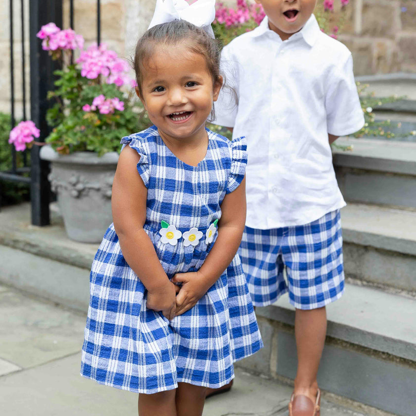 Plaid Seersucker Short