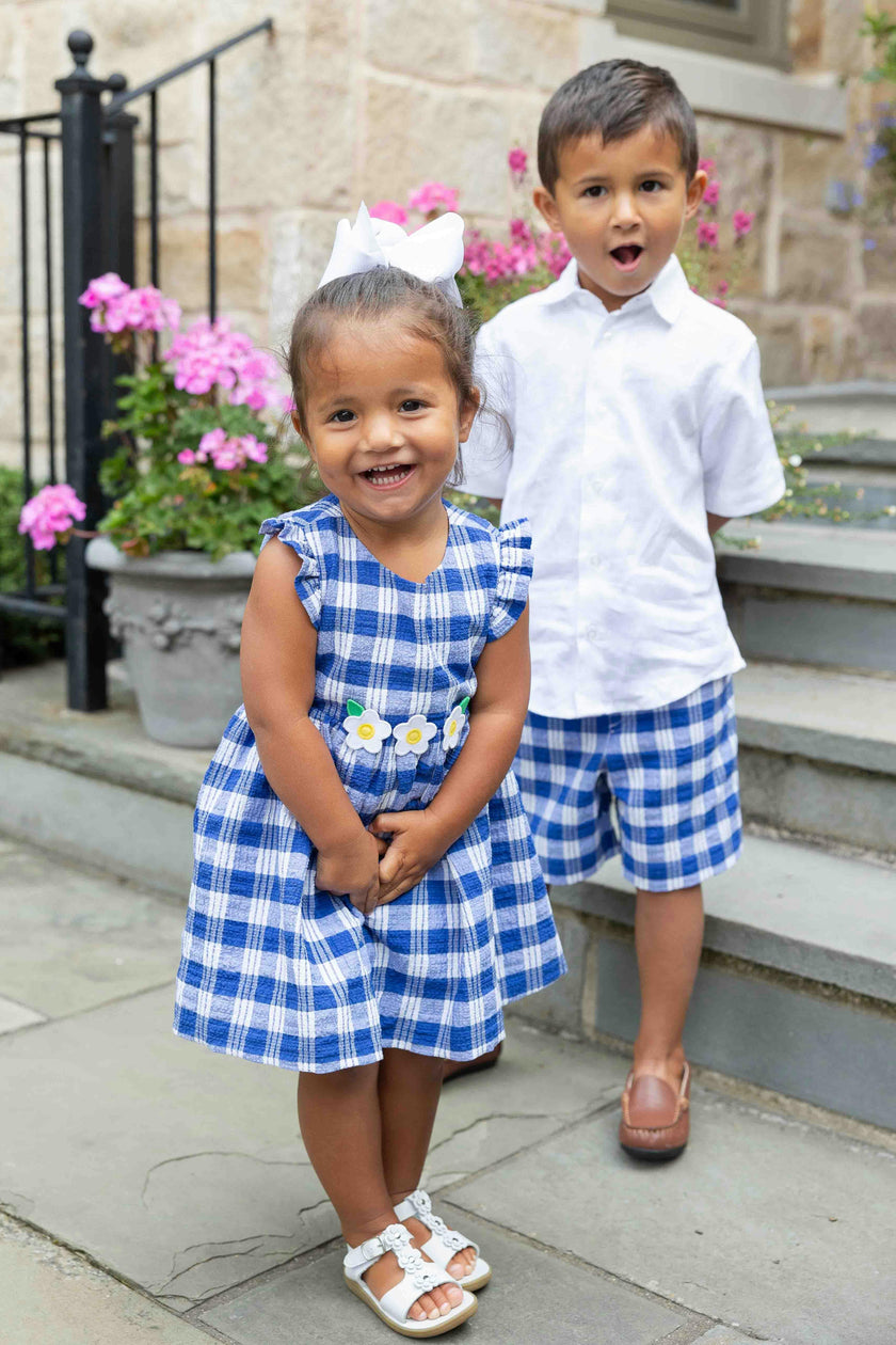 Plaid Seersucker Short