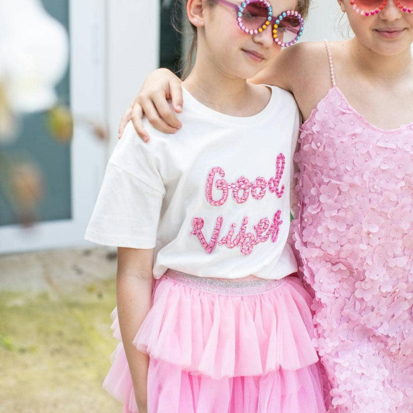Pink Ombré Tiered Skirt