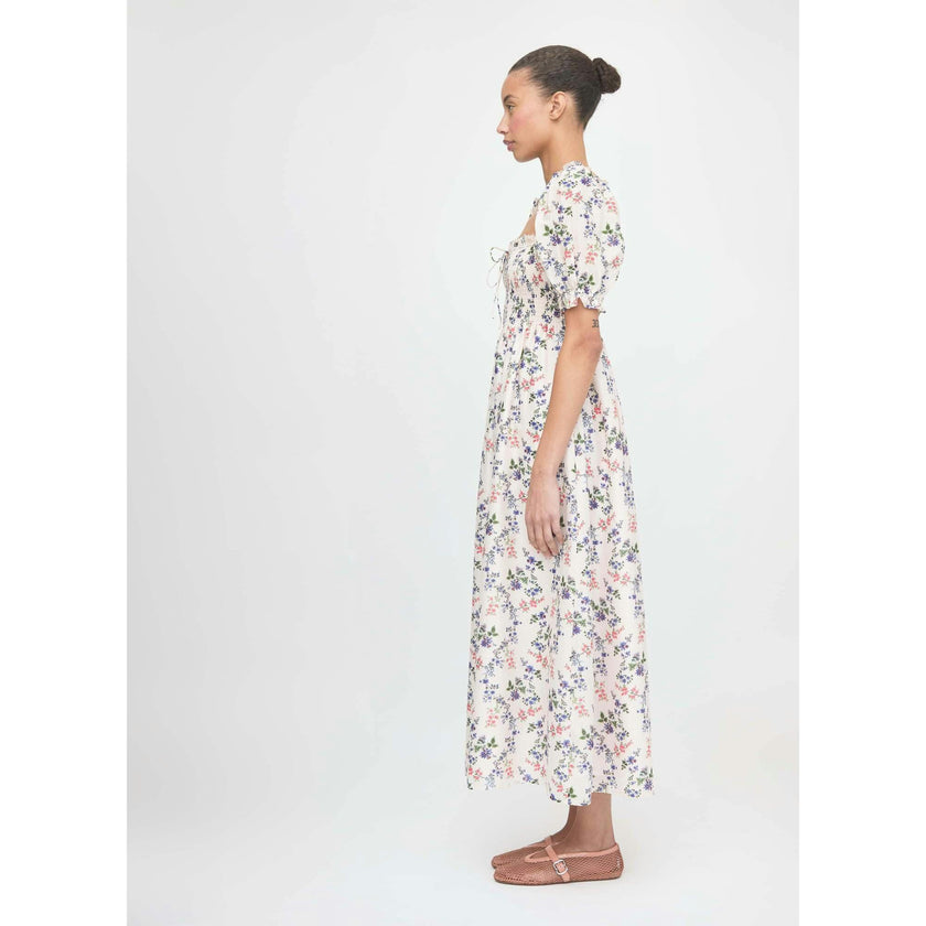 The Scarlett Nap Dress - Pink Scallop Bow Chintz