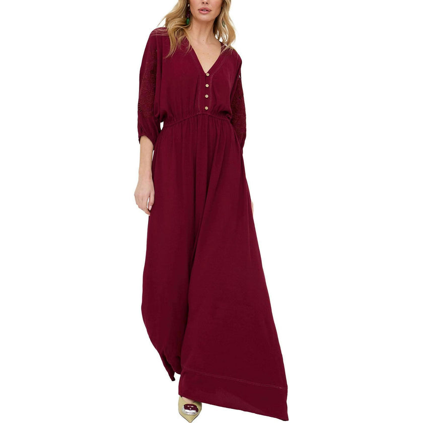 Somerton Kaftan Style Embroidered Maxi Dress