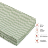 Quilted GOTS Certified Organic Muslin Cotton Changing Pad Cover