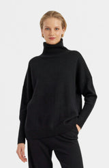 Pure Cashmere Roll Neck Sweater