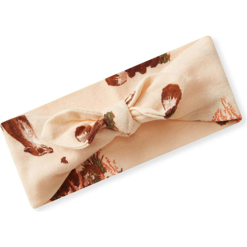 Floral Organic Cotton Knotted Headband