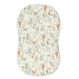 Ezra Woodland Animal Cotton Bassinet Sheet