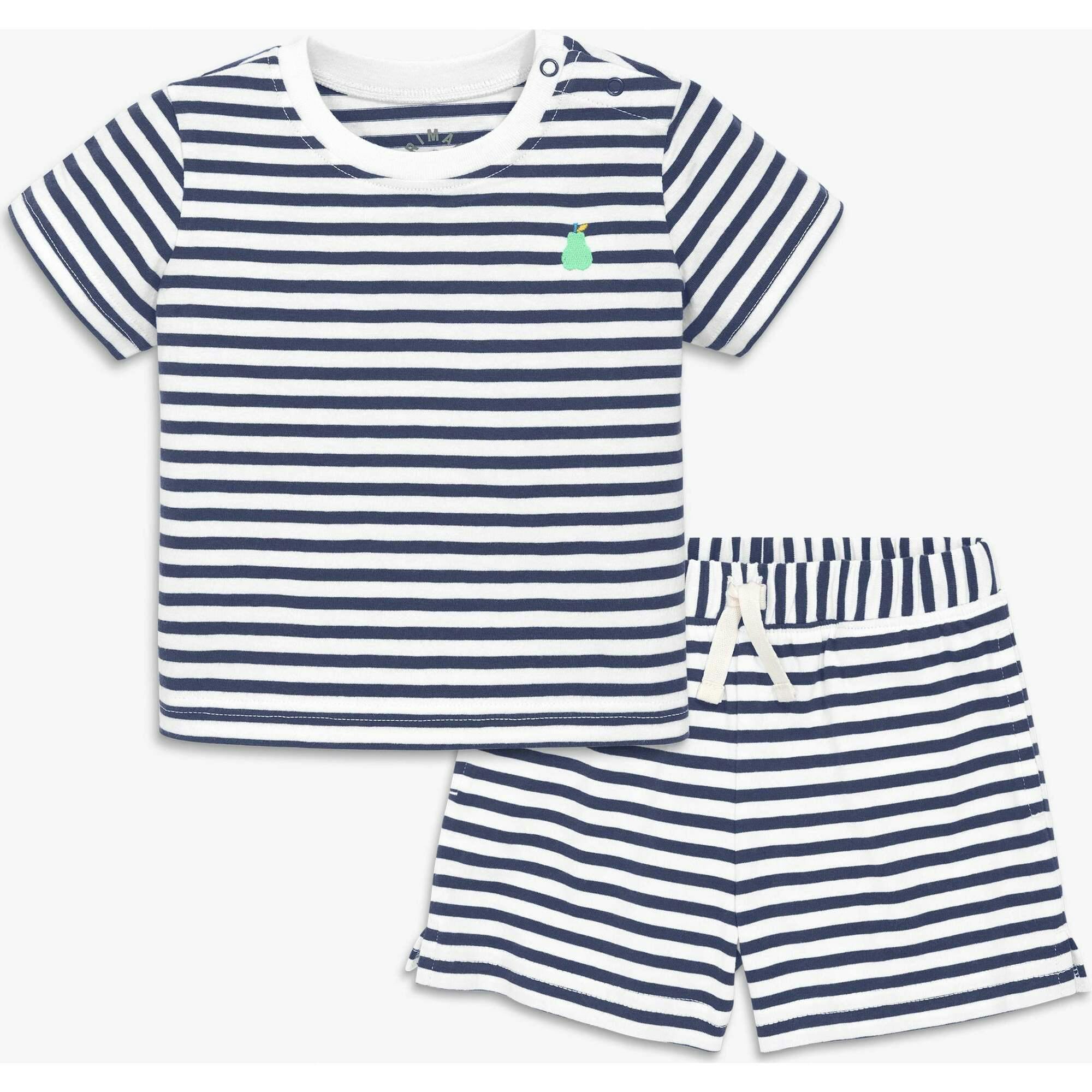 Clearance baby stripe embroidered set