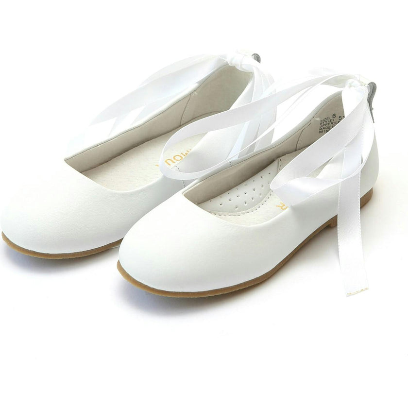 Sylvie Laced Leather Flat