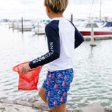 Sustainable Comfort Lined Drawstring Swim Short