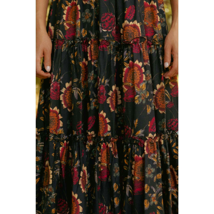 Madeline Dress in Moody Sunflower