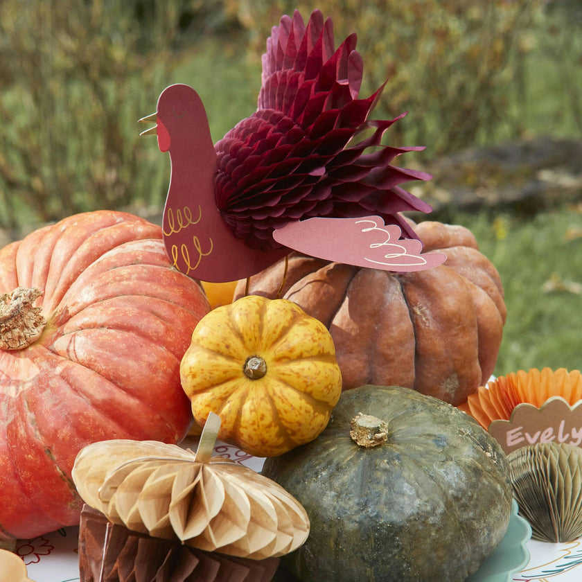 Mixed Thanksgiving Honeycomb Decorations