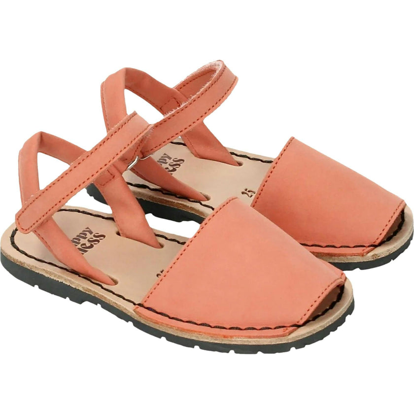 children's menorcan nubuck sandals - cinnamon