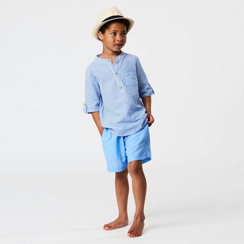 Frankie Seersucker Stripe Resort Shirt