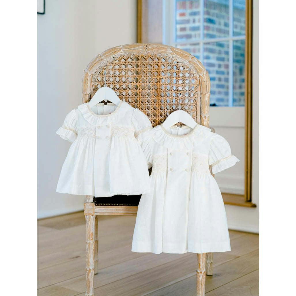 Ivory Santina Smock Ceremony Baby Girl Set