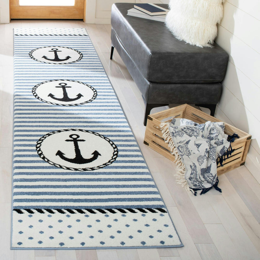 Carousel Kids Sailor Rug, Navy