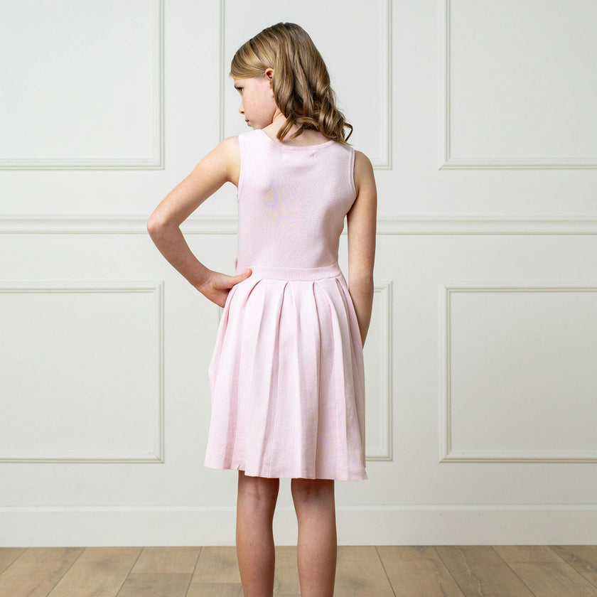 Organic Pleated Sweater Dress