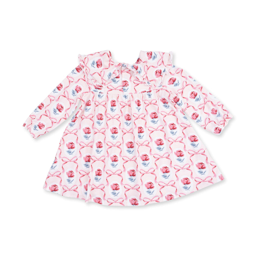 Leslie Rose - Sofia Dress with Oversize Collar and Bloomer