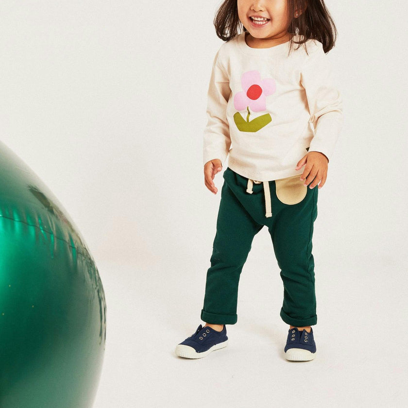 Recycled Cotton Flower Baby T-Shirt