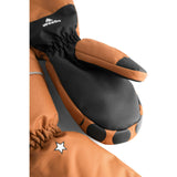 Foxdo Golden Elastic Long Cuff Mittens, Brown