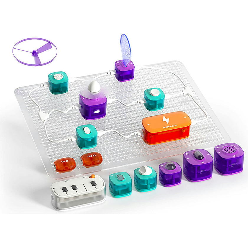 Hape: Science Can: Block Circuit Deluxe Kit - Physical Sciences Experiment Toy