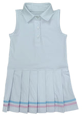 Alexandra Dress Pink and Blue Stripes