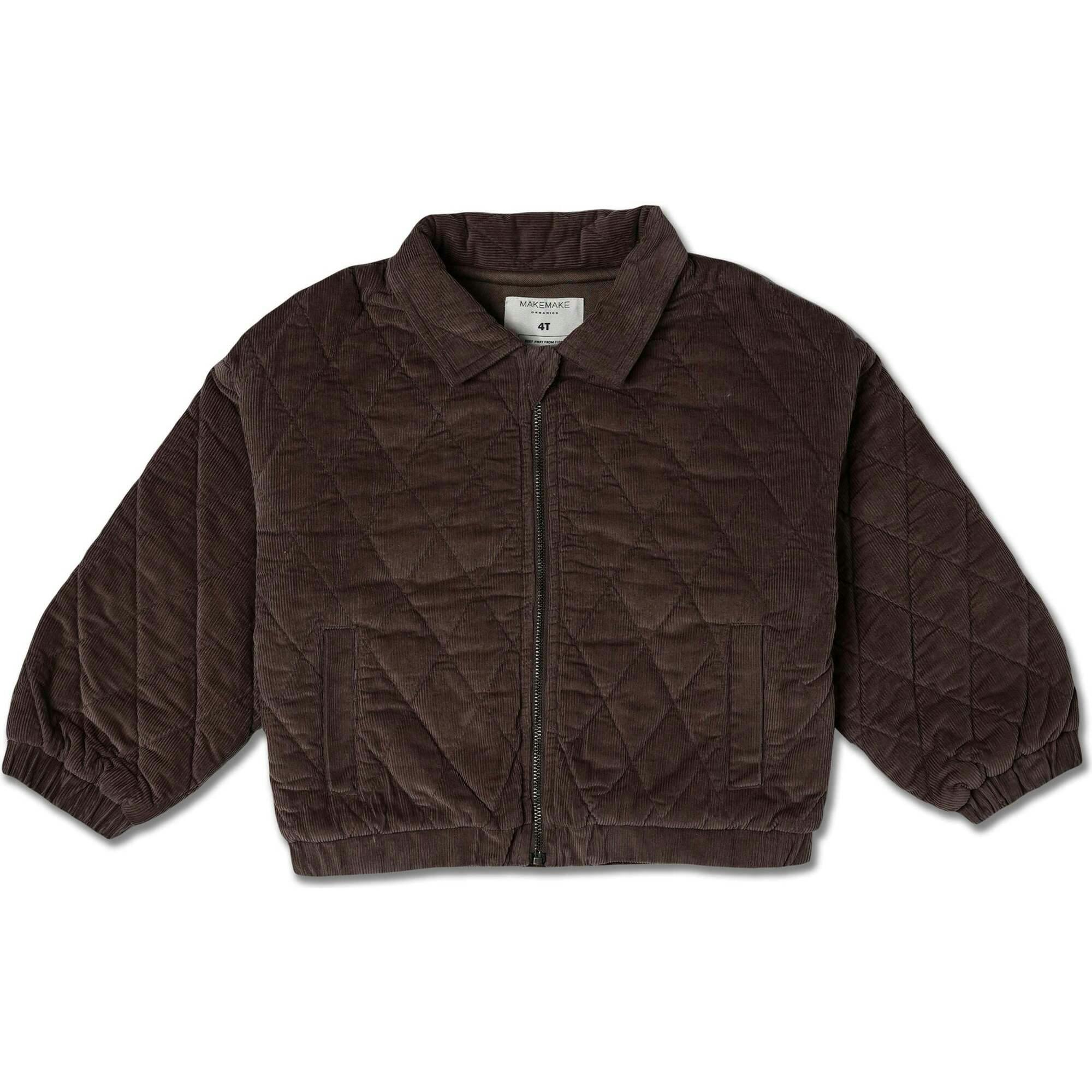 Organic Quilted Bomber Corduroy Jacket