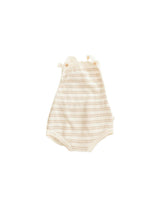 Organic Cotton Stripe Knit Bubble Romper